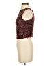 Shein 100% Polyester Burgundy Tank Top Size 4 - photo 5
