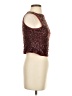 Shein 100% Polyester Burgundy Tank Top Size 4 - photo 4