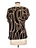 Beacon Brown Short Sleeve Blouse Size L - photo 2