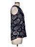 Loveappella Paisley Blue Sleeveless Blouse Size M - photo 4