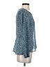 Eyelash Couture Blue Long Sleeve Blouse Size XS - photo 4
