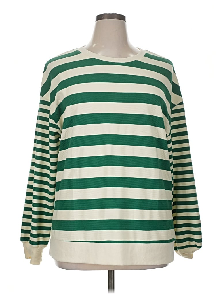 Pre-owned Miholl 3/4 Sleeve T-shirt In Green