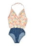 Albertine Floral Blue One Piece Swimsuit Size S - photo 1