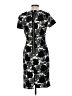 Weston 100% Polyester Graphic Black Cocktail Dress Size M - photo 2