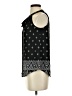 Pink Rose 100% Polyester Black Sleeveless Blouse Size S - photo 5
