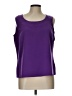 Notations 100% Polyester Purple Sleeveless Blouse Size L - photo 1