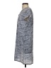 Paani 100% Polyester Paisley Gray Casual Dress Size S - photo 5