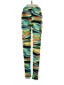 DNLA Print Green Active Pants Size S (estimated) - photo 1