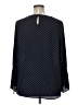 In every Story 100% Polyester Polka Dots Blue Long Sleeve Blouse Size 0X - photo 2