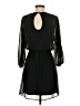 Express 100% Polyester Solid Black Casual Dress Size S - photo 2