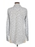 A New Day 100% Polyester Polka Dots Silver Long Sleeve Blouse Size M - photo 2