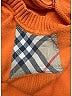 Burberry 100% Cotton Orange Cardigan Size 4 - photo 3