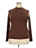 Shein Curve 100% Polyester Brown Long Sleeve Top Size 3X - photo 1