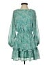 Flying Tomato 100% Polyester Paisley Teal Cocktail Dress Size S - photo 1