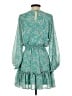 Flying Tomato 100% Polyester Paisley Teal Cocktail Dress Size S - photo 2