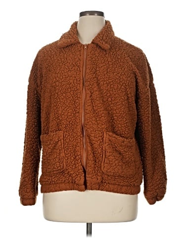 Pink Rose Faux Fur Jacket (view 1)