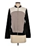 NY Collection Color Block Gray Track Jacket Size S - photo 1