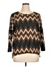 Charming Charlie Chevron-herringbone Brown Pullover Sweater Size XL - photo 1