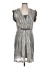 Jeffrey Monteiro Chevron-herringbone Gray Casual Dress Size 10 - photo 1