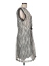 Jeffrey Monteiro Chevron-herringbone Gray Casual Dress Size 10 - photo 4
