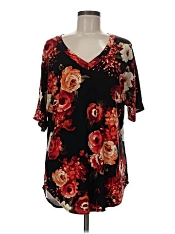 Cool Melon Short Sleeve Blouse (view 1)