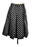 Halogen Polka Dots Black Casual Skirt Size 8 - photo 1