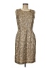DKNY Animal Print Tan Cocktail Dress Size 8 - photo 1