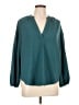 A New Day Teal 3/4 Sleeve Blouse Size L - photo 1