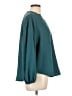 A New Day Teal 3/4 Sleeve Blouse Size L - photo 4