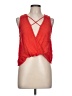 Bleuh Ciel Red Sleeveless Blouse Size L - photo 1