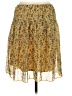 Max Studio 100% Polyester Animal Print Yellow Casual Skirt Size S (estimated) - photo 2