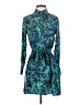 MAXSPORT 100% Polyester Paisley Teal Cocktail Dress Size XS - photo 1