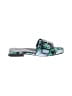 27 EDIT Tropical Green Blue Sandals Size 7 - photo 1