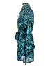 MAXSPORT 100% Polyester Paisley Teal Cocktail Dress Size XS - photo 5