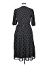 AFOUR Polka Dots Black Casual Dress Size L - photo 2