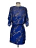 Aqua 100% Polyester Stars Blue Cocktail Dress Size S - photo 2