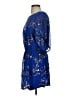Aqua 100% Polyester Stars Blue Cocktail Dress Size S - photo 5