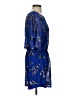 Aqua 100% Polyester Stars Blue Cocktail Dress Size S - photo 4