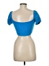 Zara Blue Short Sleeve Top Size M - photo 2