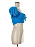 Zara Blue Short Sleeve Top Size M - photo 4
