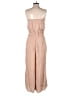 Venus 100% Rayon Solid Tan Jumpsuit Size S - photo 2