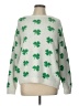 Assorted Brands 100% Polyester Hearts Green Pullover Sweater Size L (estimated) - photo 1