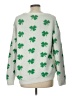 Assorted Brands 100% Polyester Hearts Green Pullover Sweater Size L (estimated) - photo 2