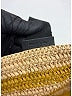 Loewe Stripes Yellow Tan 2023 Striped Raffia Tote One size - photo 8