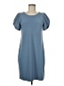Express Outlet Solid Blue Casual Dress Size M - photo 1