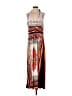 Talia Print Orange Casual Dress Size L - photo 1