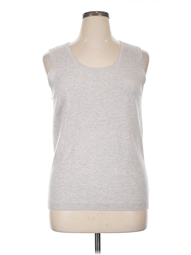 Pre-owned Pure Collection Sleeveless T-shirt In Silver