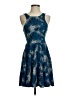 byCORPUS Animal Print Blue Cocktail Dress Size XS - photo 1