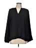 Ann Taylor 100% Polyester Black Long Sleeve Blouse Size L - photo 1