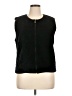 Liz Claiborne Solid Black Vest Size XL (estimated) - photo 1